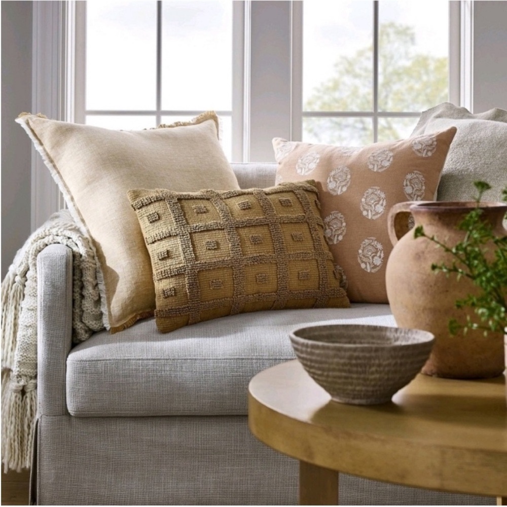 Threshold w/Studio McGee Clay/Cream Egg Pillow